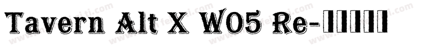Tavern Alt X W05 Re字体转换
